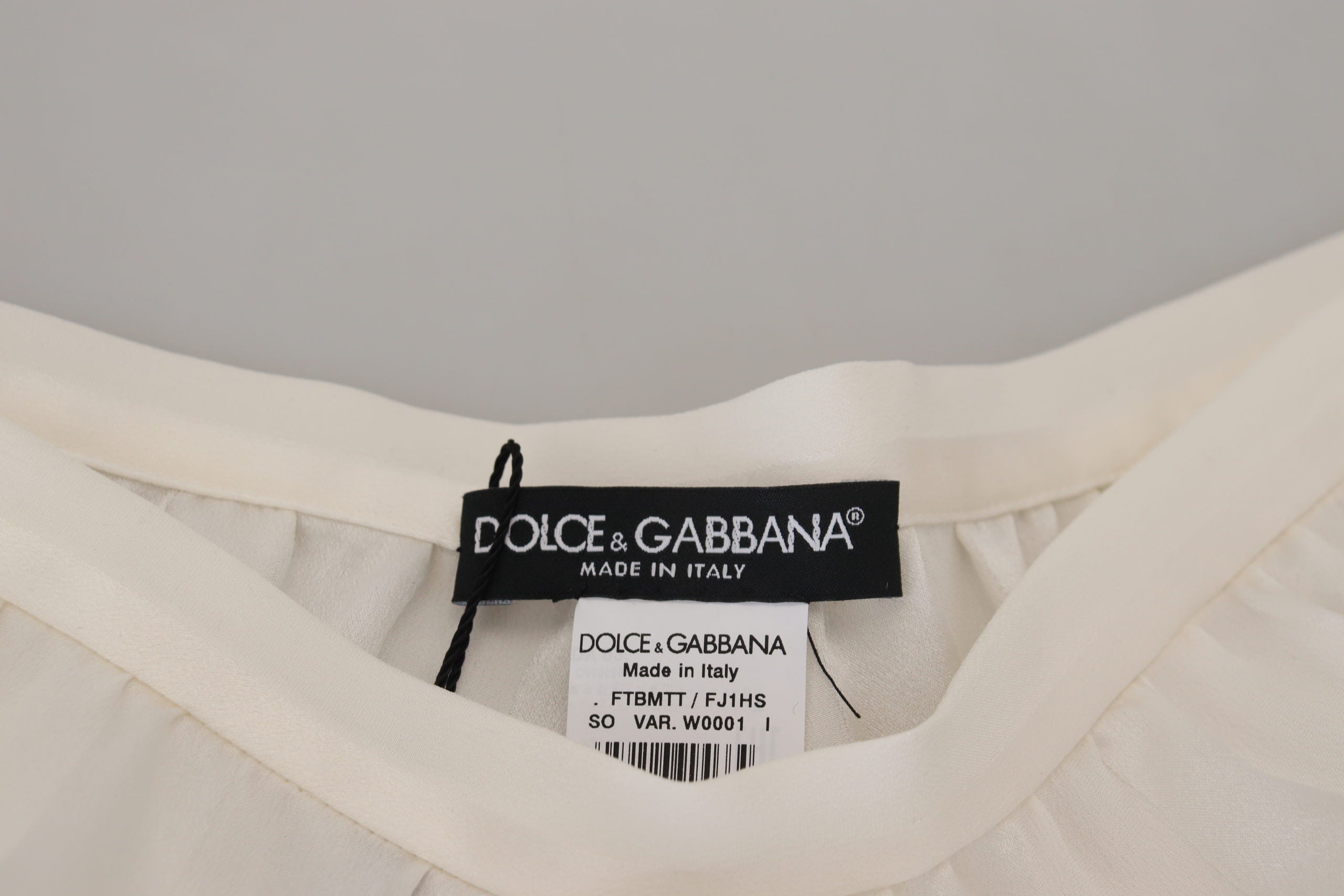Dolce & Gabbana White Silk Floral Lace Lingerie Underwear