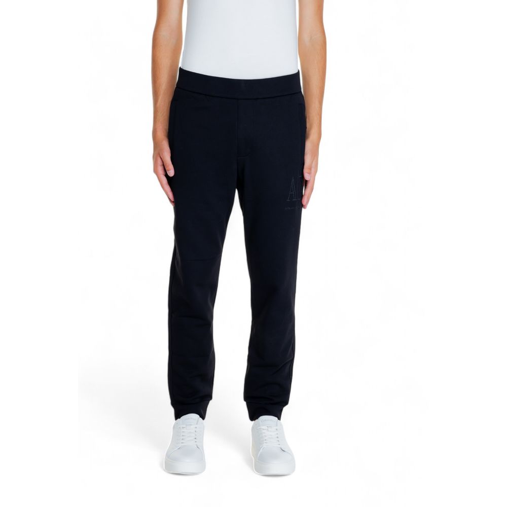 Armani Exchange Black Cotton Joggers Workout Pant