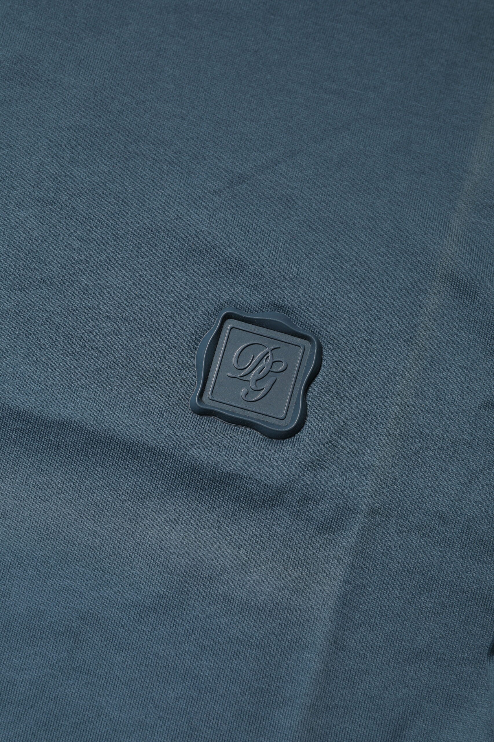 Dolce & Gabbana Blue Cotton Crew Neck Short Sleeves T-shirt