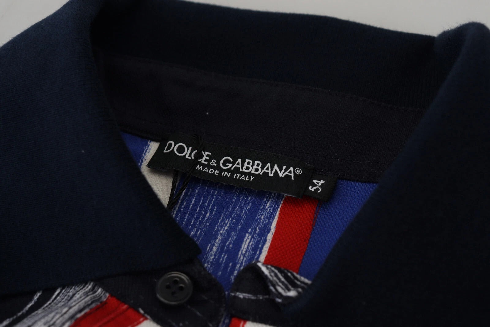 Dolce & Gabbana Multicolor Cotton Polo Top Men T-shirt