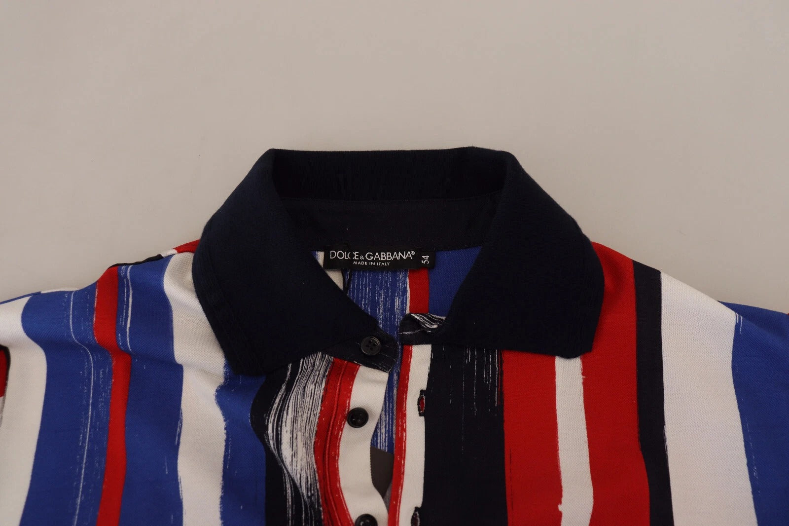 Dolce & Gabbana Multicolor Cotton Polo Top Men T-shirt