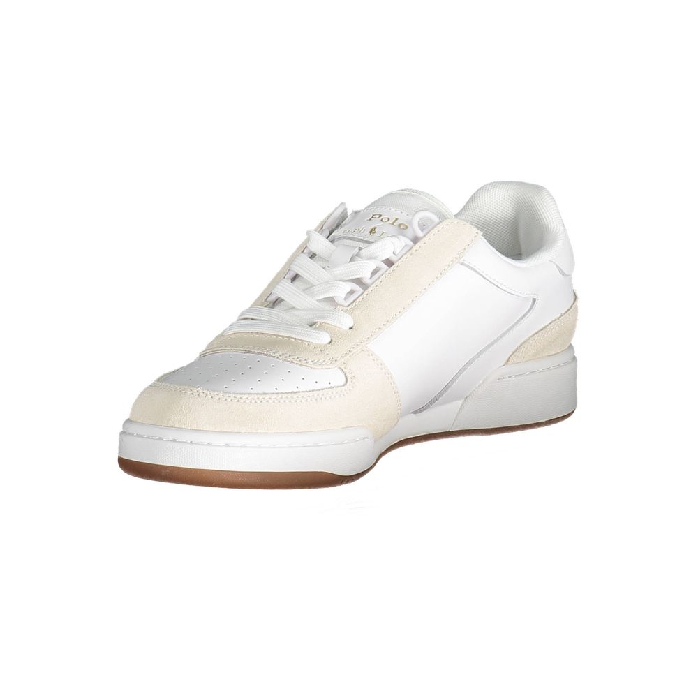Ralph Lauren White Polyester Sneaker