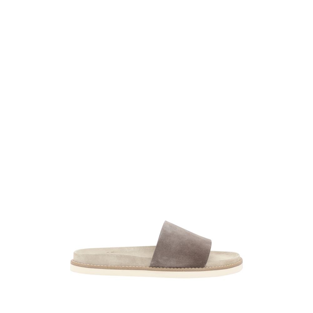 Brunello Cucinelli Suede leather Slippers