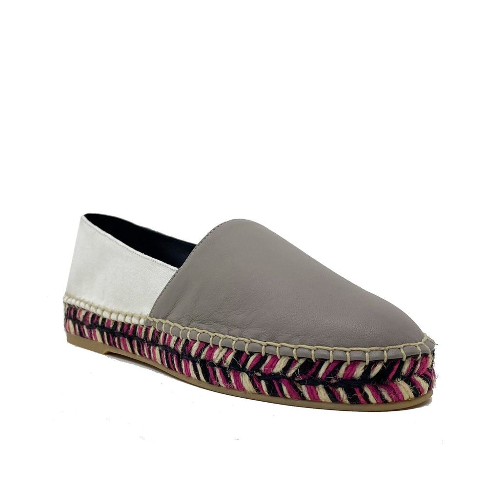 Off-White Leather Espadrilles