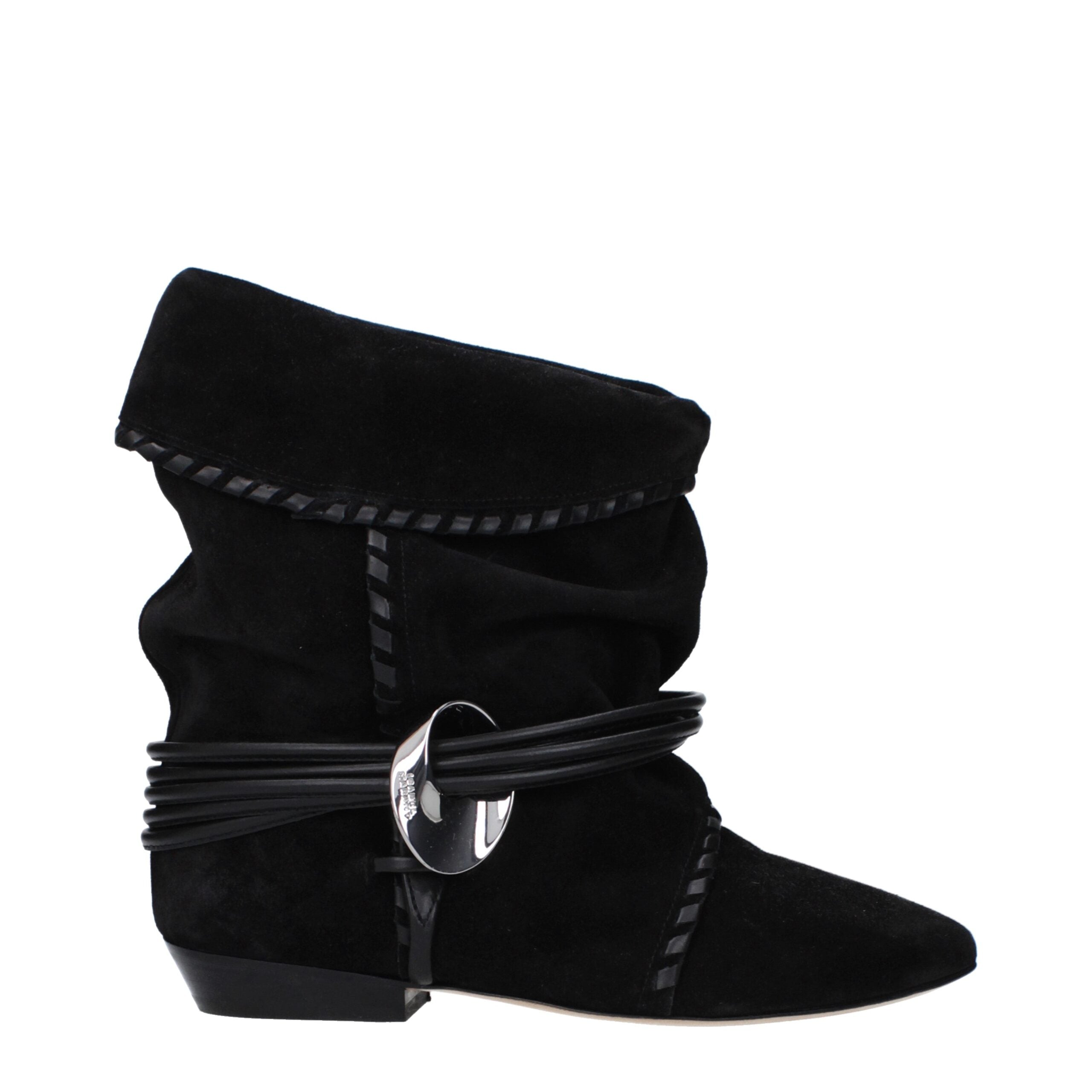 Isabel Marant Black Leather Ankle