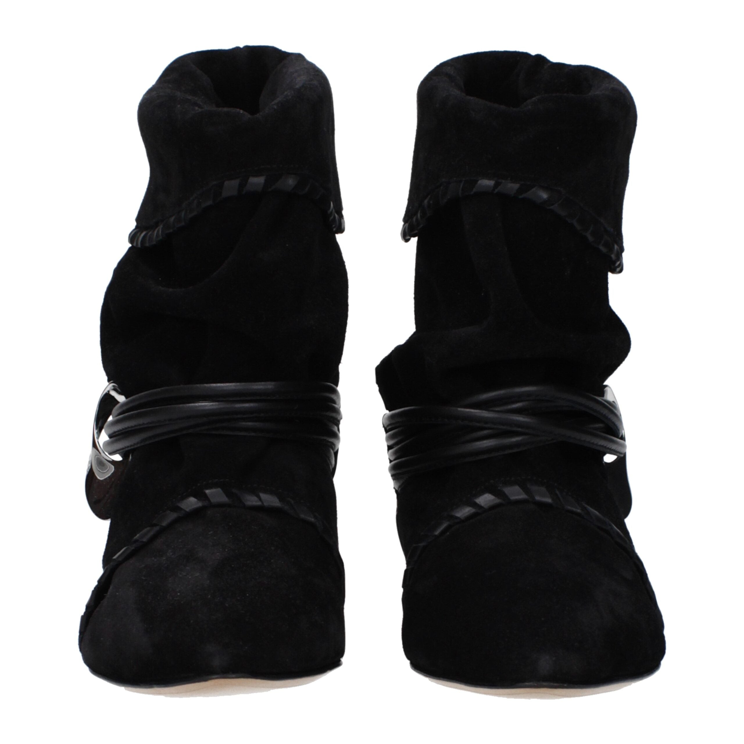 Isabel Marant Black Leather Ankle