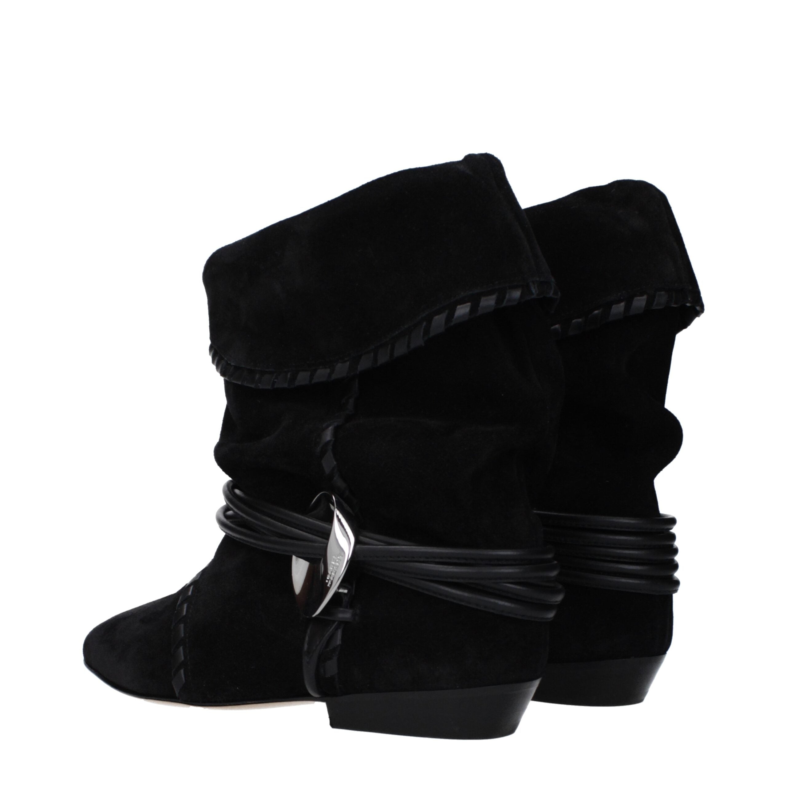 Isabel Marant Black Leather Ankle