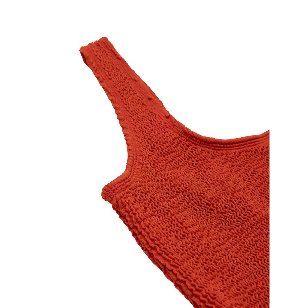 Bottega Veneta Orange Polyamide One-Piece Swimsuit