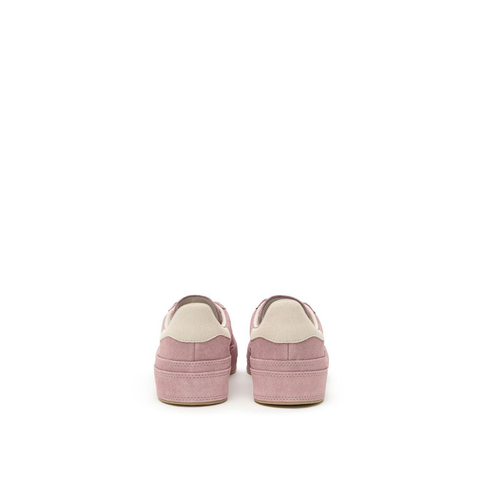 Y-3 Pink Leather Sneaker