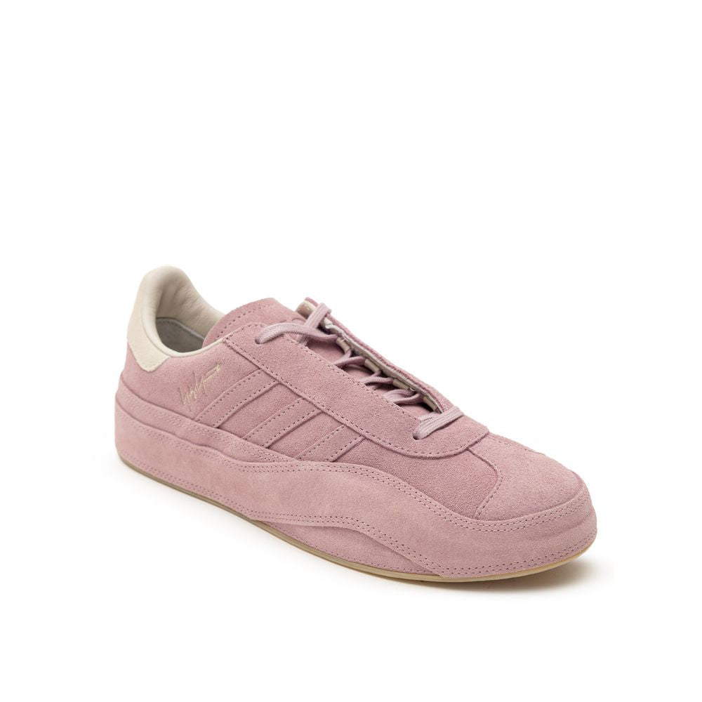 Y-3 Pink Leather Sneaker